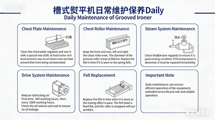 Daily Maintenance of Chest Ironer